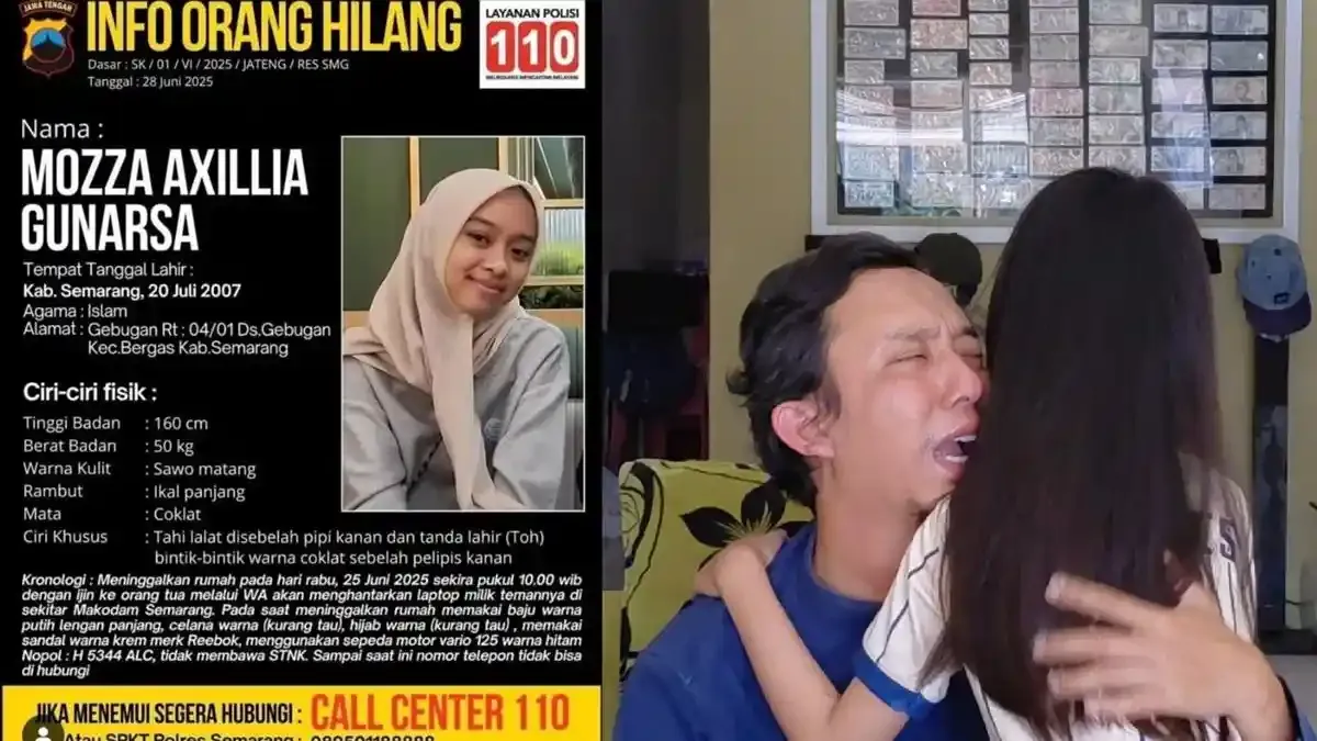 1 Tahun Hilang, Mozza Gadis Semarang Tak Tahu Sudah Diterima di Universitas Impiannya