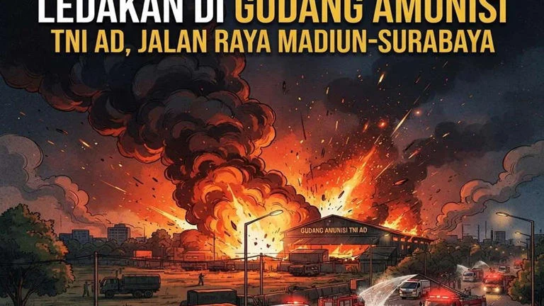 Tragedi Ledakan Gudang Amunisi TNI AD di Madiun: 1 Prajurit Gugur, 6 Lainnya Luka