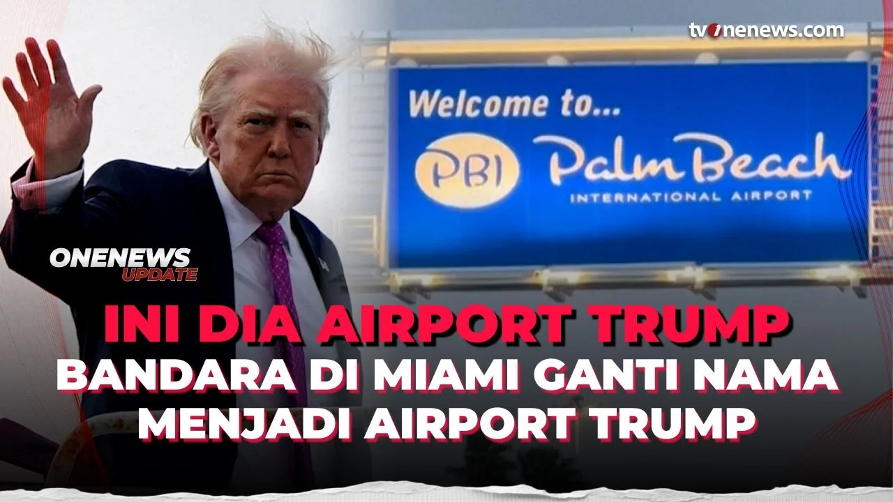 Transformasi Ikonik: Bandara Palm Beach Resmi Sandang Nama Donald J. Trump