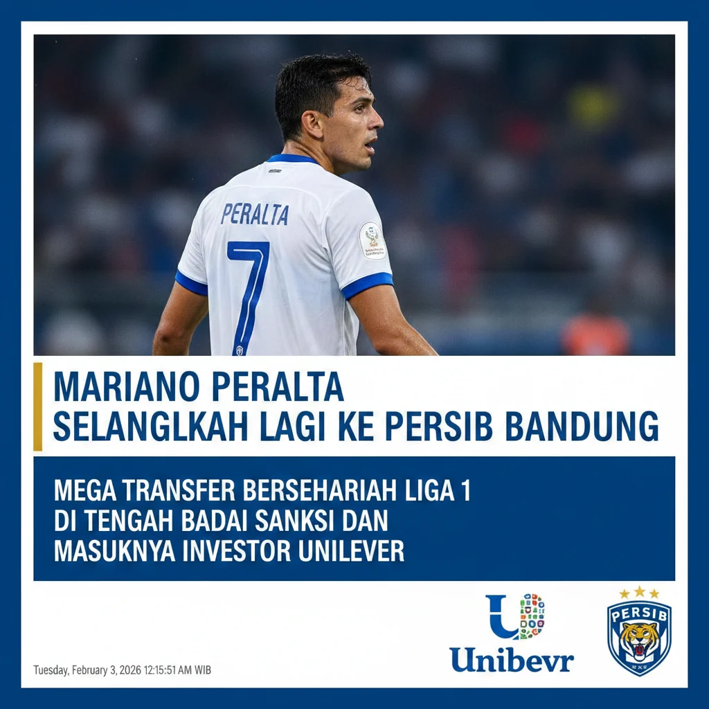 Debut Singkat Mariano Peralta Bersama Persib Tinggalkan Pesan Besar