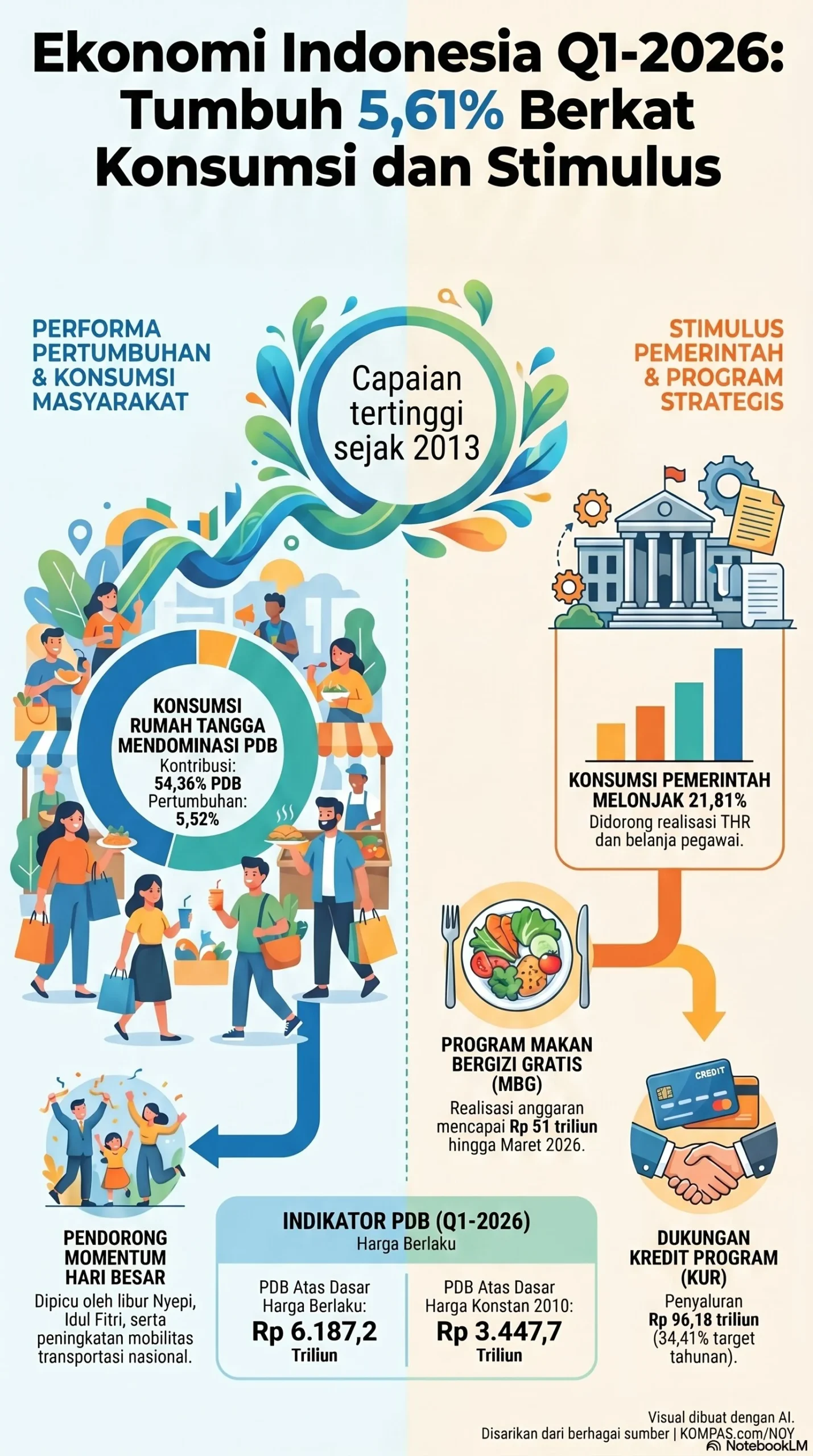 Ekonomi Tumbuh 5 Persen tapi Pekerja Mandiri Melonjak, Apakah Kita Terjebak Jobless Growth?