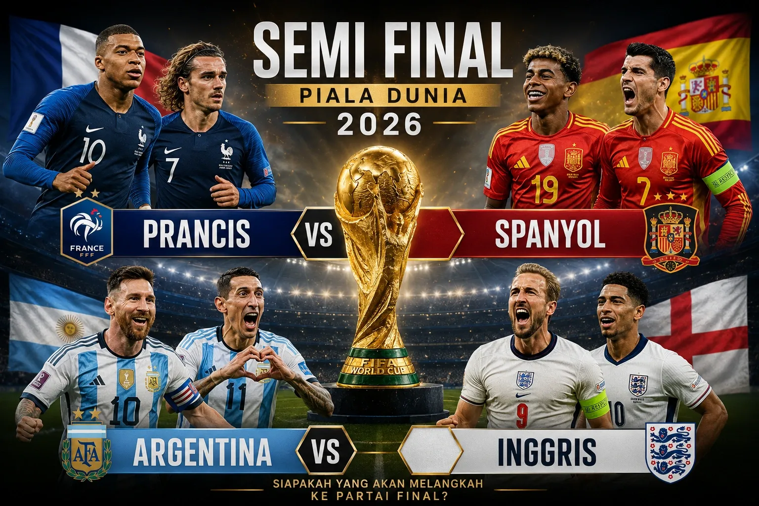 Final Piala Dunia 2026 – Cuma fan Man United yang sayang Argentina, media Inggris: Berani kibarkan benderanya lagi?