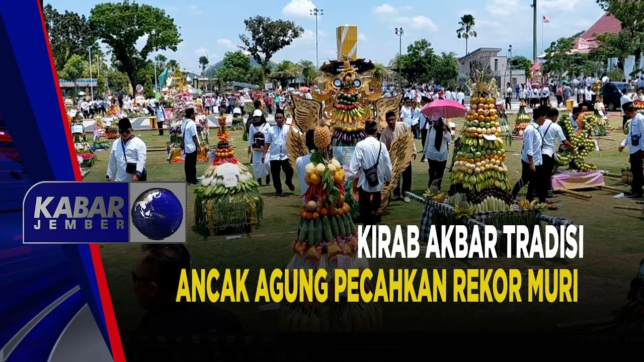 Guncang Jember, Kirab Ancak Agung Jember Kembali Pecahkan Rekor MURI dengan 867 Ancak