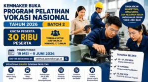 Pelatihan Kompetensi Gratis dari Kemenaker Dibuka Lagi, Waktunya Tingkatkan Skill!