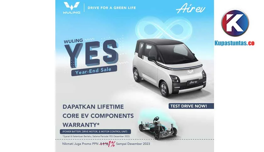 Wuling Aira EV Dapat Garansi Seumur Hidup, Solusi Tenang Berkendara Listrik
