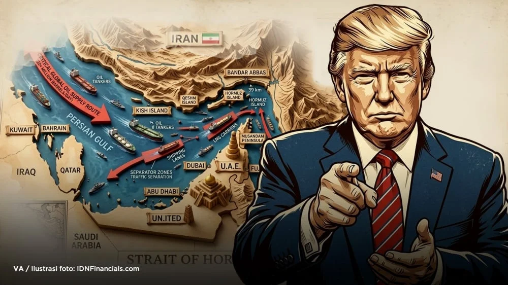 Trump Klaim Kuasai Hormuz! Sebut AS Mengendalikan Selat Trump dan Pamerkan Kekuatan Militer
